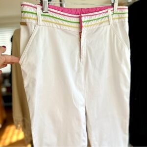 Lilly Pulitzer pants, Main Line Fit, capri, medium rise, stretch cotton